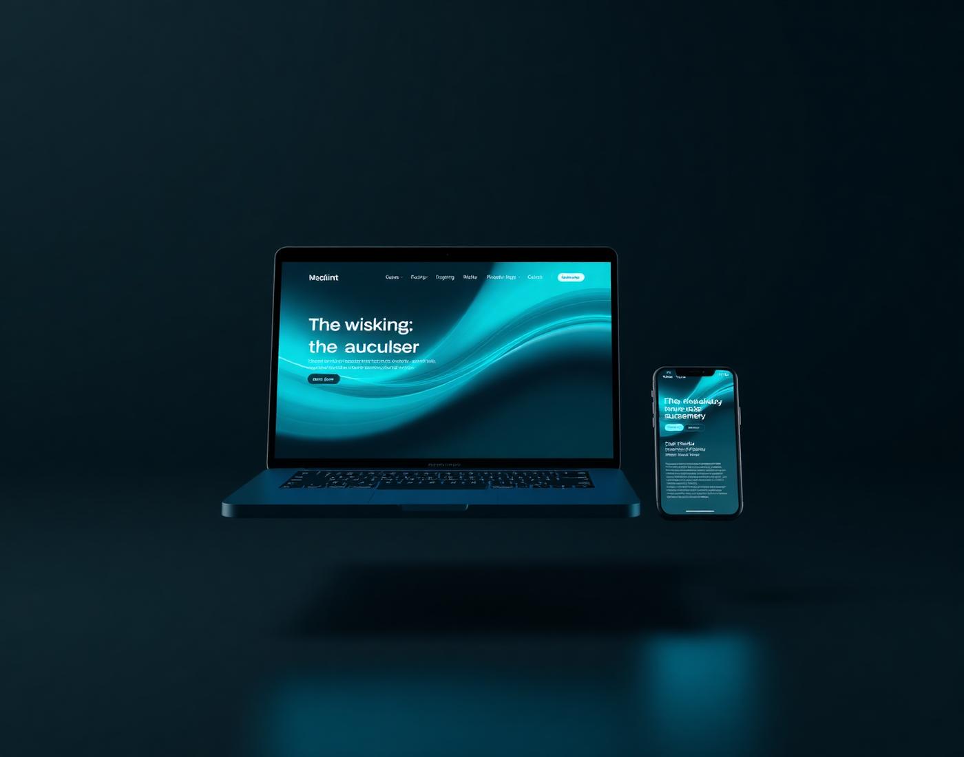 Moderne Website auf Laptop und Smartphone